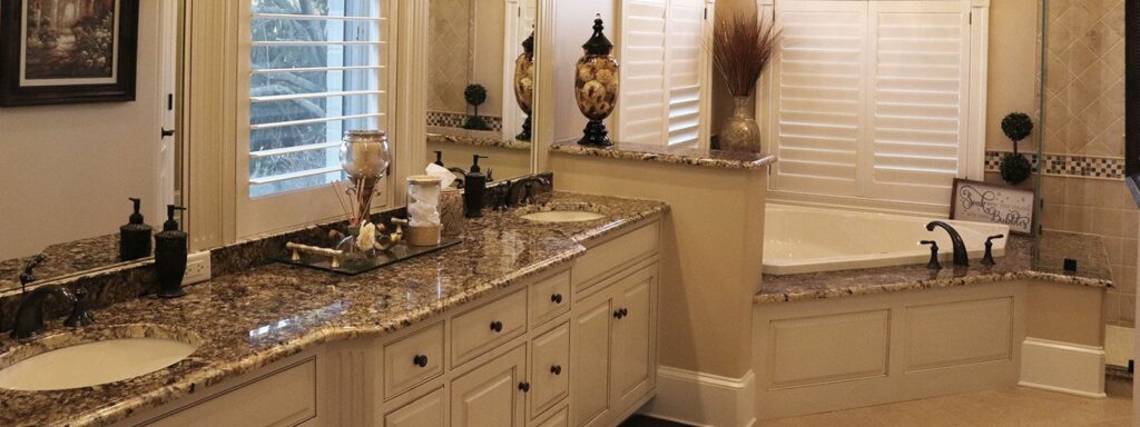 New master bathroom marble counters and jacuzzi