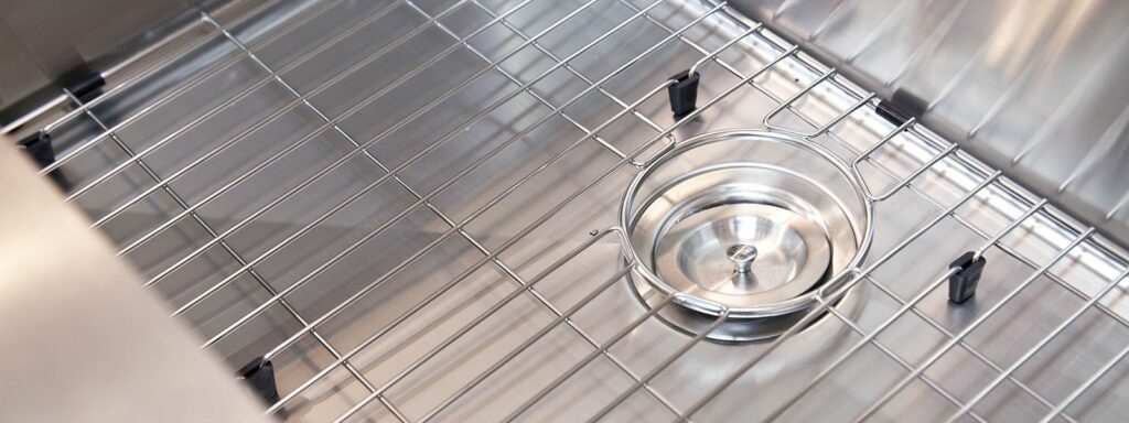 Commercial drain maintenance is important for commercial kitchen sinks and drains like the one pictured