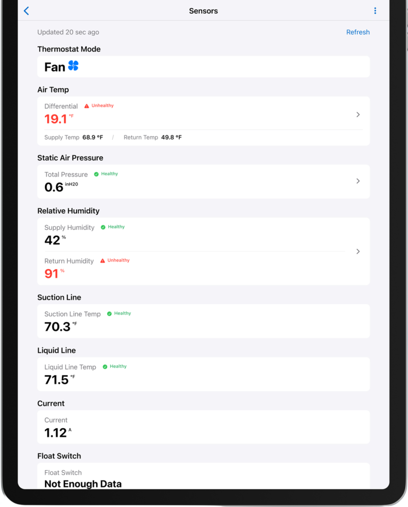 App monitoring stats