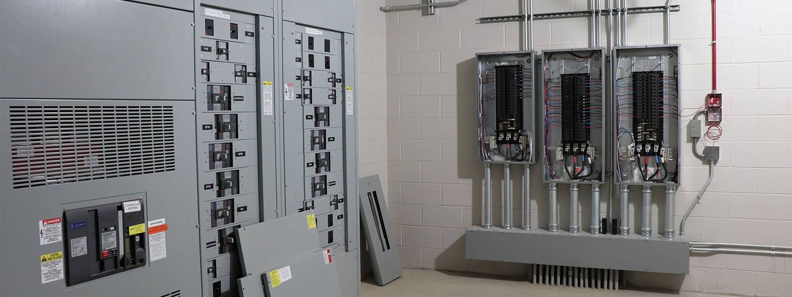 Three electrical panels installed by Haller