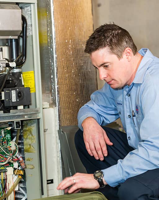 Haller HVAC Technician Repairing System